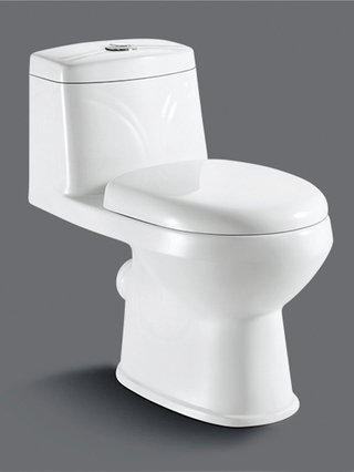 Economical model Bathroom one-piece P-trap 180mm toilet