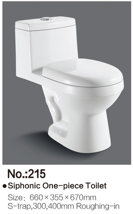  Small Style Economic Rimless Siphonic Toilet