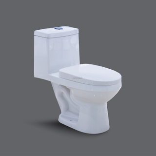 Bathroom Sanitary Ware Economic Hot Selling Design Rimless Siphonic One-Piece Toilet S-Trap 300mm